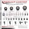 Service Caster 3.5'' Maroon Poly Wheel Swivel 7/16'' Grip Ring Stem Caster Set 2 Brakes, 4PK GR20S3514-PPUB-MRN-PLB-716138-2-S-2 - alternate 4
